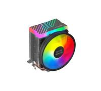 Mars Gaming MCPU33, Ventirad Dual FRGB pour CPU, 3 Heatpipes HCT, TDP 140W, Ventilateur PWM Ultra-silencieux 11 cm, Noir