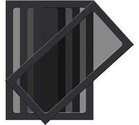 Ventilateur PC Filtre Grille Ventilation Filtre Anti Poussière PC,240mm Magnétique PVC Cadre pour PC Grille Ventilateur/Alimentations/Modems/Routeurs(Nylon,120 * 240mm,4Pièces,Noir)