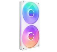 NZXT Ventilateur boîtier F240 RGB Core (Single Frame) – LED multicolore, 500–2400 tr/min, Blanc