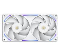 NZXT Ventilateur F240X – 2x120 mm PWM RGB, LCP, palier magnétique, faible bruit, blanc