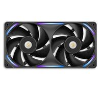 NZXT Ventilateur F240X 2x 120mm PWM RGB, cadre & pales LCP, palier magnétique, faible bruit – Noir