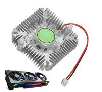 Ventilateur PCI,Refroidisseur de Carte Graphique en Aluminium | Système de Refroidissement Silencieux avec Espacement des Troues de 5,5 cm pour Édition Vidéo Professionnelle,