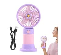 Ventilateur personnel avec base USB rechargeable silencieux | Petit ventilateur portable pour extérieur, intérieur, maison, bureau, cuisine, voyage, homme et femme