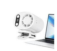 Ventilateur Personnel Clipable | 100 Vitesses USB Rechargeable avec Écran Numérique - Mini Ventilateur Mains Libres | pour Sac Ceinture Chemise Table Intérieur Extérieur Bureau Maison École Voyage Tra