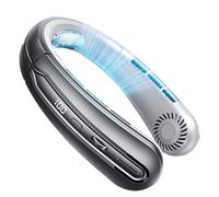 Ventilateur personnel de cou - Dispositif de refroidissement portable sans pale, 100 réglages de vitesse, batterie rechargeable de 4000 mAh avec écran LED | Design moderne et durable pour la maison et