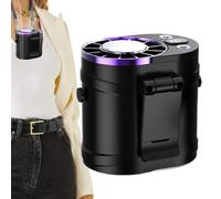 Ventilateur Personnel De Taille - 100 Vitesses Rechargeable USB Outil Rafraîchissant Portable - Mini Ventilateur Tour de Cou Mains Libres - pour Chantier Extérieur Maison Jardinage Gym Course Sport