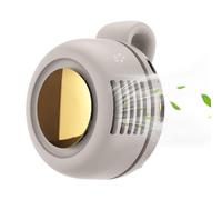 Ventilateur personnel mains libres sans lame - Refroidisseur à clipser rechargeable par USB pour la taille ou le bureau | Technologie de turbine de sécurité, puissance réglable silencieuse à 3 vitesse