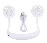 Ventilateur personnel portable haute flexibilité, conception à batterie rechargeable pour un fonctionnement ultra silencieux, ventilateur de cou