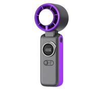 Ventilateur personnel portable - Unité alimentée par batterie rechargeable de 3 600 mAh, système de contrôle de la vitesse du vent à cinq niveaux, fonctionnement silencieux, performances de flux d'air