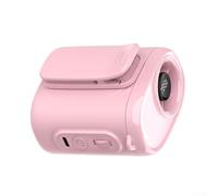 Ventilateur personnel turbo rechargeable 3600 mAh avec 100 vitesses, 360° pour un refroidissement mains libres au travail ou en voyage (72 x 60 x 84 mm, rose)