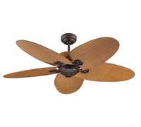Ventilateur plafond avec Interrupteur mural Fijian Marron Ventilateur sans Lampe