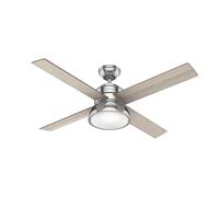 Ventilateur plafond avec Télécommande Loki Nickel 132 cm Ventilateur Lumière E27