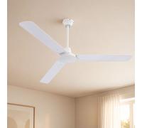 Ventilateur Plafond Refroidisseur Horaire Blanc 3 Vitesses Interrupteur D 142cm