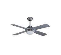 Ventilateur Plafonnier 2en1 Eclairage 4 pales 60 W 3 vitesses Ø 121 cm + Télécommande