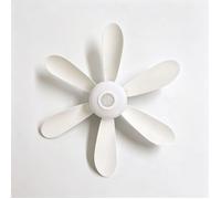Ventilateur plafonnier 6 pales démontable E27, lampe LED RVB avec enceinte Bluetooth pour musique VENTILATEUR DE PLAFOND