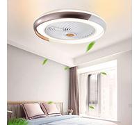 Ventilateur Plafonnier Contemporain 36W LED Ventilateur De Plafond Avec Lumière Et Télécommande Silencieux Dimmable Plafonnier Télécommande Créative Chambre D'enfant Chambre Salon Lumière Ultra