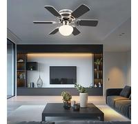 Ventilateur Plafonnier LED Été Mode Hiver Aile Réversible 3 Niveaux 76cm