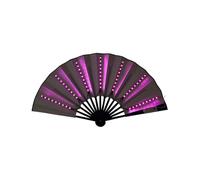 Ventilateur pliable à la main pour briller - Ventilateurs pour spectacles sur scène - Refroidisseur portable - Accessoire de cosplay de carnaval - Accessoire de danse - Ventilateur par temps chaud