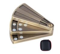 Ventilateur Pliable Anti-Stress en métal en Forme d'éventail, Jouet Portable pour soulager l'anxiété pour Le TDAH et l'Autisme, Mini Jouet en Alliage de Zinc pour Les Voyages et (Cuivre)