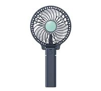 Ventilateur pliable portable rechargeable USB 3 vitesses 2000 mAh | Restez au frais jusqu'à 9 heures avec une seule charge avec trois réglages de vitesse réglables pour un confort personnalisé.