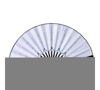 Ventilateur Pliant - Ventilateur De Lueur LED, Ventilateurs De Ravee À Main, Fans De Main-d'œuvre Brillants Chinois Alimentés Par Batterie Pour Femmes, Couleurs Laserr Holographiques Pour Les Festival