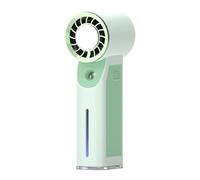 Ventilateur portable, 1800 mAh, appareil de refroidissement rechargeable avec système de brume fine, ventilateur personnel robuste avec structure de flux d'air , accessoire de