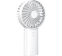 Akashi Ventilateur portable 2 en 1 Batterie 4000 mAh Charge USB-C Torche Blanc