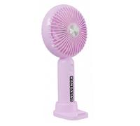 Ventilateur Portable 3 Vitesses 8h Rechargeable avec Base Support Smartphone Violet