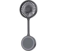 Ventilateur Portable 3 Vitesses Avec Fixation Magnétique Et Support Stand Noir