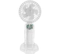 Ventilateur Portable 3 Vitesses avec Lumière Interne et Support Stable LinQ Transparent