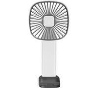 Ventilateur Portable 3 Vitesses Réglables USB-C avec Socle Support Stable LinQ Gris Gris