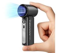 Ventilateur portable 3600 mAh puissant mini turbo, vitesse (1-100) réglable, temps de refroidissement de 12 h maximum, vitesse haute de 19 000 tr/min, affichage numérique, mini ventilateur