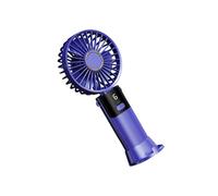 Ventilateur portable 5 vitesses - Petit bureau silencieux - Affichage numérique - Rechargeable par USB - Bureau pliable
