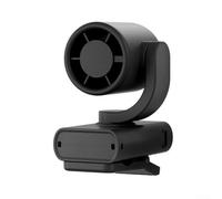 Ventilateur portable à 199 vitesses réglable avec tête rotative à 180 degrés, affichage LED intelligent, clip de recharge rapide en 2 heures pour chapeau, sac ou vêtements, batterie 1200 mAh (noir)