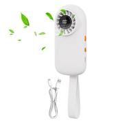 Ventilateur portable à affichage LED à vitesse réglable | Ventilateur de refroidissement personnel pour terrasse, plage, voyage, camping, jardin, bibliothèque, bureau, été