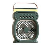 Ventilateur portable à brouillard nano à 5 trous - Refroidisseur de bureau réglable à 3 vitesses avec réservoir de 450 ml | Humidificateur avec lumière de 7 couleurs | Ventilateur personnel