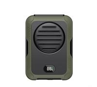 Ventilateur portable à clip de taille avec batterie rechargeable de 6000 mAh pour la randonnée, la pêche et les voyages, chargement rapide, moteur silencieux et boîtier en silicone ABS (vert (DQ223))
