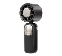 Ventilateur portable à main - Éventail portable - Vitesses réglables - Écran LED pliable - Dispositif de refroidissement pour climat chaud, déplacements, camping, voyage, randonnée