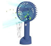 Ventilateur portable à main - Mini réfrigérateur personnel avec batterie rechargeable | Ventilateur de table compact avec base pour le bureau de voyage en plein air Utilisez un réglage de vitesse