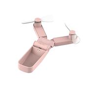 Ventilateur portable à main, Mini ventilateur USB à Double tête pliable, multicolore, vent fort(Pink)
