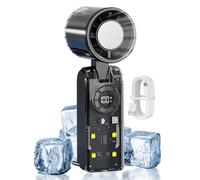 Ventilateur Portable À Main | Pliable Lampe LED Affichage Numérique Rechargeable USB | Mini Ventilateur Personnel - Pour Camping Bureau Pique-Nique Voyage Maison Dortoir, Hommes Femmes