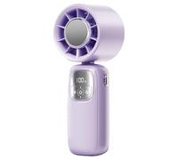 Ventilateur portable à main - puissant mini ventilateur rechargeable | Petit réfrigérateur personnel pliable | de refroidissement pratique du ventilateur | Équipement de refroidissement pliable