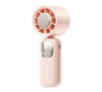 Ventilateur portable à main - Ventilateur personnel de poche - Dispositif de refroidissement avec écran LED, léger, pliable et vitesses réglables pour climat chaud, travail et activités en Ai