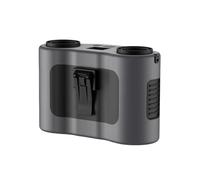 Ventilateur Portable à Pince de Taille, Mini Portable, Rechargeable par USB, Suspendu pour Le Travail en extérieur, Double Sortie d'air, 20 000 mAh, Mains Libres (Orange)