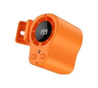 Ventilateur portable à suspendre à la taille avec affichage numérique LED pour le travail en plein air, la randonnée, la pêche, le bureau de refroidissement