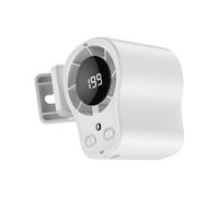 Ventilateur portable à suspendre à la taille avec affichage numérique LED pour le travail en plein air, la randonnée, la pêche, le bureau de refroidissement