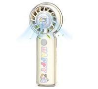Ventilateur Portable | Accessoire d'Été À Motif Cartoon Rechargeable par USB 3 Vitesses | Ventilateur Rechargeable Portable | Pour les voyages, la maison, le bureau, l'intérieur, l'extérieur, vacances