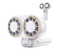 Ventilateur portable - Affichage numérique à trois vitesses pliable, ventilateur de table rechargeable, pour plage, dortoir, chambre, école, camping, adolescents, étudiants, garçons, filles, adultes