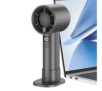 Ventilateur portable - Affichage numérique avec 100 réglages de vitesse | Ventilateur portatif rechargeable par USB | Dispositif de circulation d'air personnel avec poignée antidérapante pour le