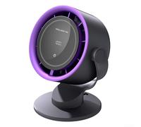 Ventilateur portable avec batterie rechargeable de 4000 mAh avec clip, avec 100 réglages de vitesse et moteur à turbine silencieux pour les besoins de refroidissement personnels (noir et gris)